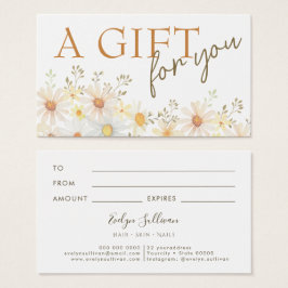 Tarjeta de regalo Delicate Daisies