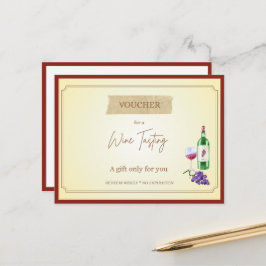Tarjeta de regalo divertida 'Cata de Vino'