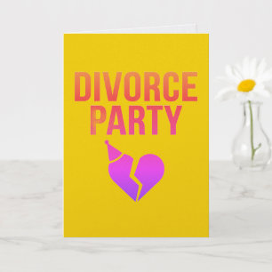 Tarjeta de regalo divertida de divorcio 