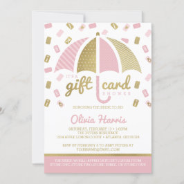 Tarjeta de regalo Ducha de novia invitada, rosa, f