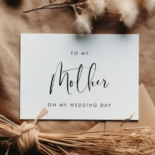 Tarjeta de regalo en blanco y negro para mi madre 