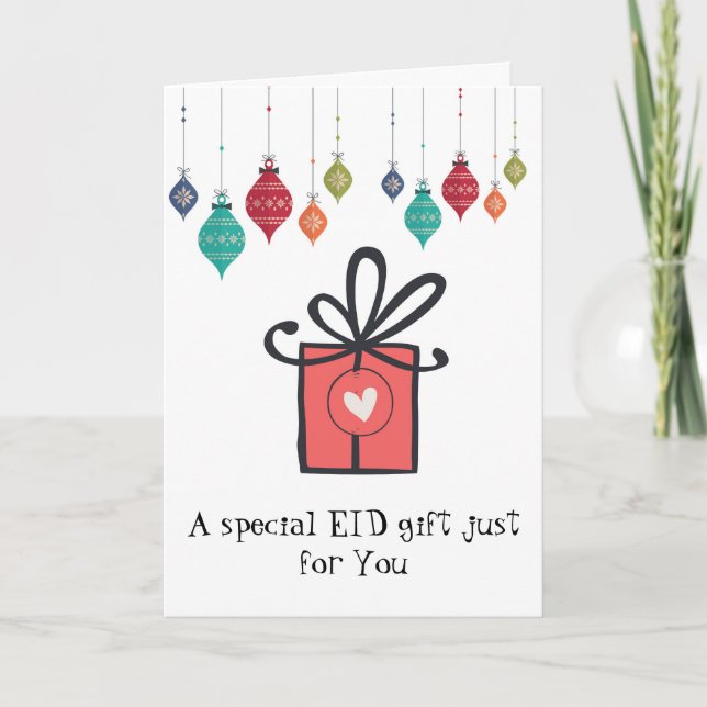 Tarjeta de regalo especial de Eid (Anverso)