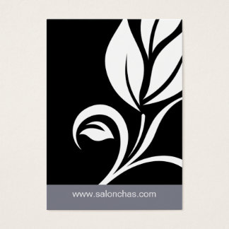Tarjeta de regalo Gray Black Leaf Salon Spa