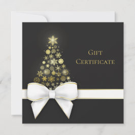 Tarjeta de regalo gris negro para el árbol de Navi