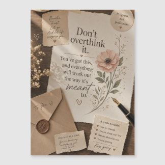 Tarjeta de regalo inspiradora floral vintage | Est