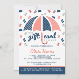 Tarjeta de regalo Invitación a ducha de novia, mar