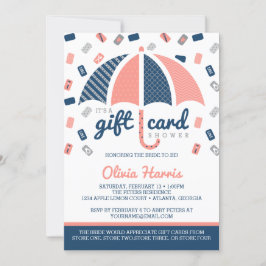 Tarjeta de regalo Invitación a ducha de novia, mar