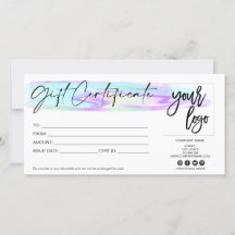 tarjeta de regalo iridiscente holográfica añadir l