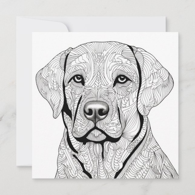 Tarjeta de regalo Labrador Retriever (Anverso)