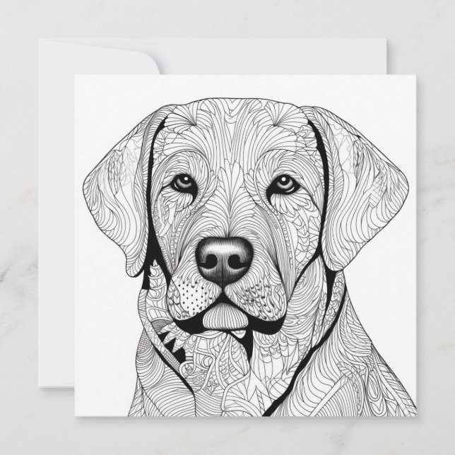 Tarjeta de regalo Labrador Retriever (Anverso)
