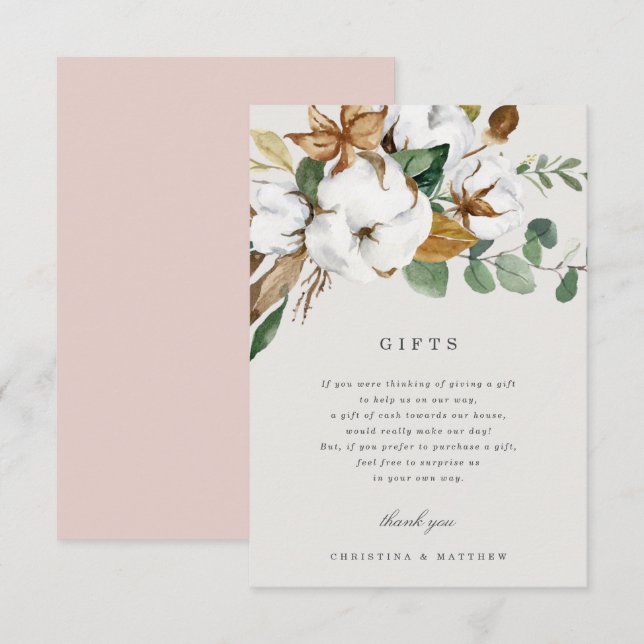 Tarjeta de regalo Magnolia (Anverso / Reverso)