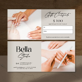 Tarjeta de regalo Nail Tech Beauty Salon