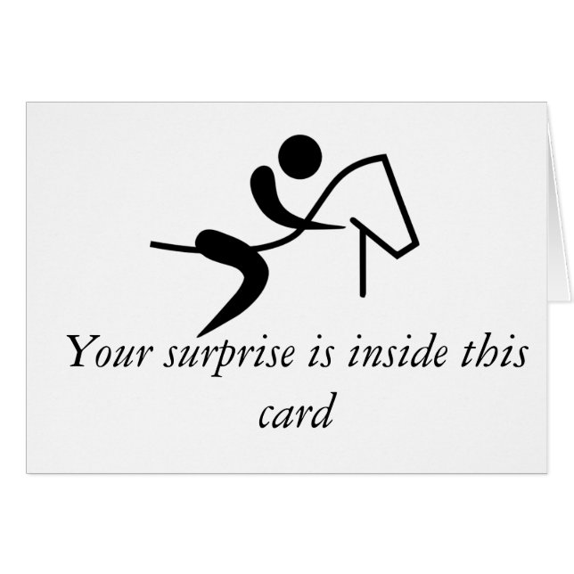 Tarjeta de regalo para clases de equitación (Anverso (Horizontal))