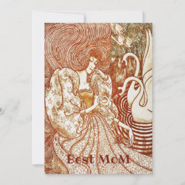 Tarjeta de regalo para el día de la madre / mejor 