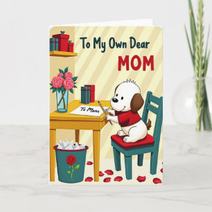 Tarjeta de regalo para mamá animal