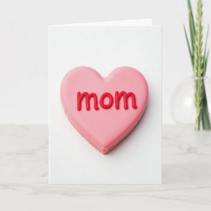 Tarjeta de regalo para mamá corazón dulce