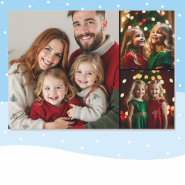 Tarjeta de regalo para Navidades de plantilla foto
