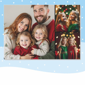 Tarjeta de regalo para Navidades de plantilla foto