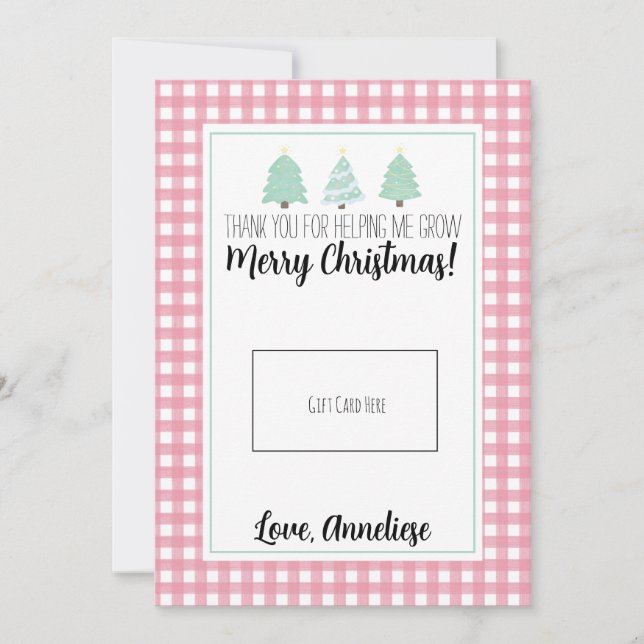 Tarjeta de regalo para Navidades del maestro de ár (Anverso)