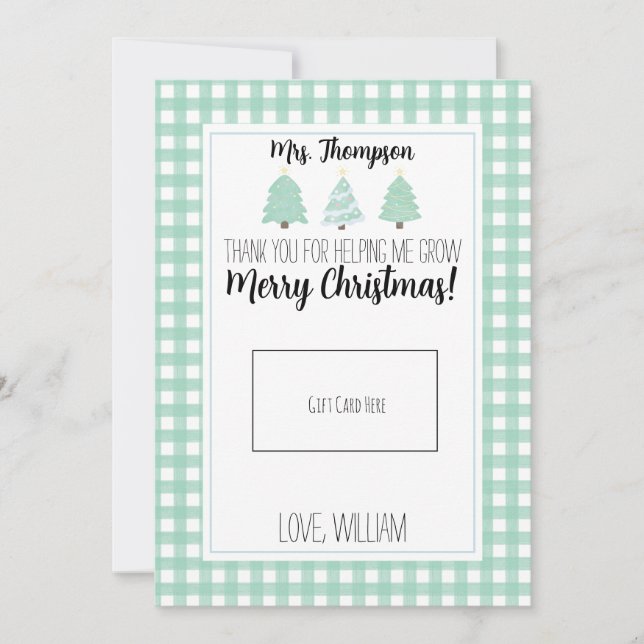 Tarjeta de regalo para Navidades del maestro de ár (Anverso)