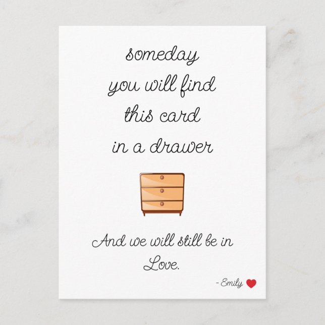 Tarjeta de regalo para novio para él Tarjeta de an (Anverso)