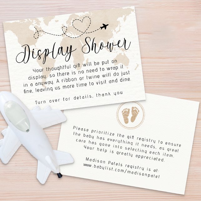 Tarjeta de regalo para pantalla Baby Shower de via (Display Shower Card)