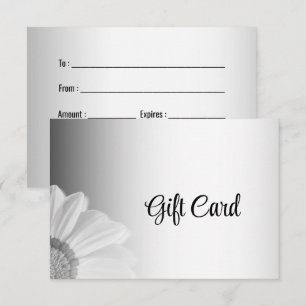 Tarjeta de regalo para Personalizado de fondo gris