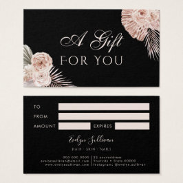 Tarjeta de regalo para rosas tropicales