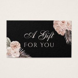 Tarjeta de regalo para rosas tropicales