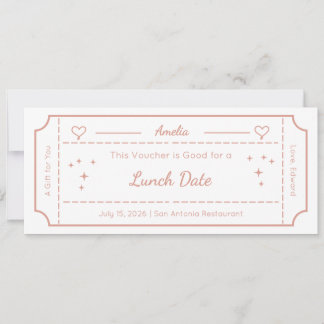 Tarjeta de regalo personalizada, Vale de regalo de