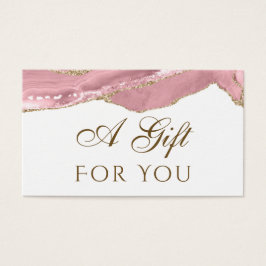 Tarjeta de regalo rosa para Rubor Agate