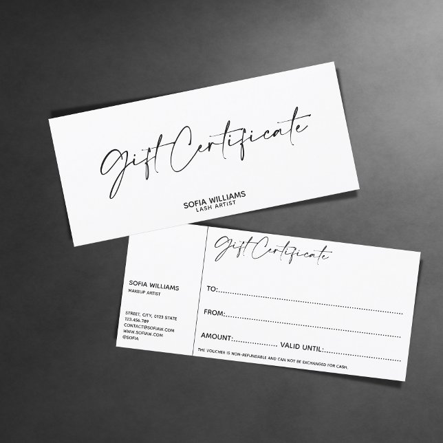 Tarjeta de regalo simple y moderna (Subido por el creador)