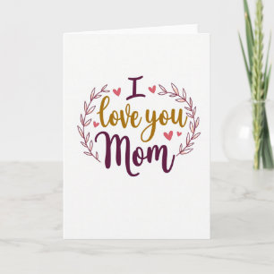 Tarjeta de regalo 'Te quiero mamá'