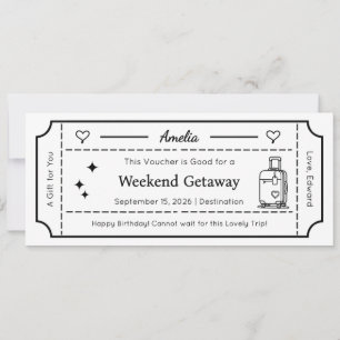 Tarjeta de regalo, ticket de tarjeta de regalo per