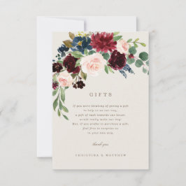 Tarjeta de regalos de elegancia de otoño