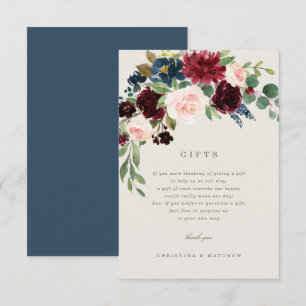 Tarjeta de regalos de elegancia de otoño