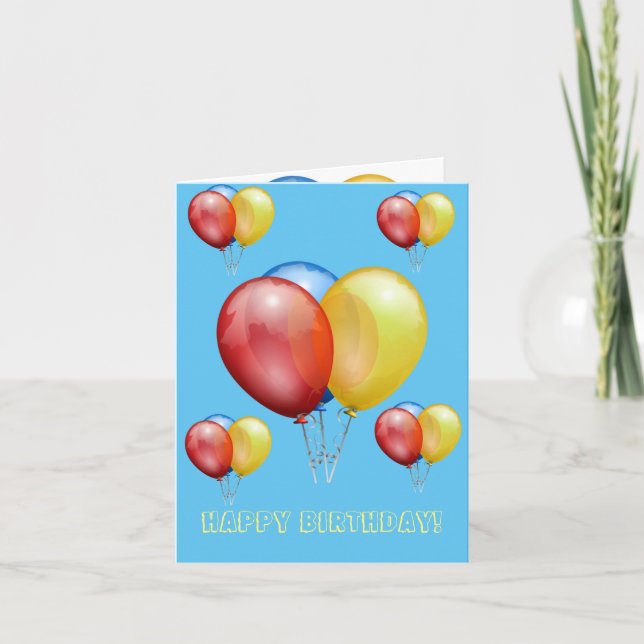 Tarjeta de Regalos de Feliz Cumpleaños (Anverso)