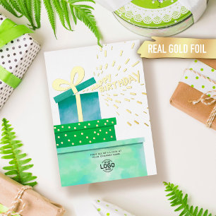Tarjeta de regalos divertidos de tu logo verde Cum