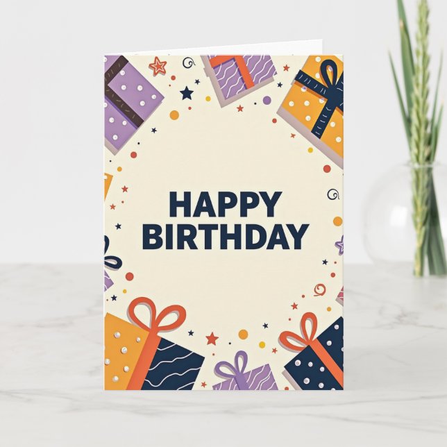 Tarjeta de regalos festivos (Anverso)