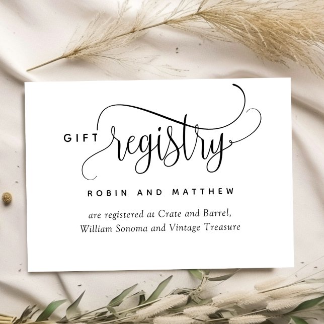 Tarjeta de registro de boda Kraft rústica (Subido por el creador)