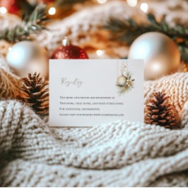 Tarjeta de registro de ducha de novia | Diseño Hol