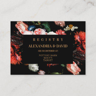 Tarjeta de Registro de Invitación a la Boda Floral