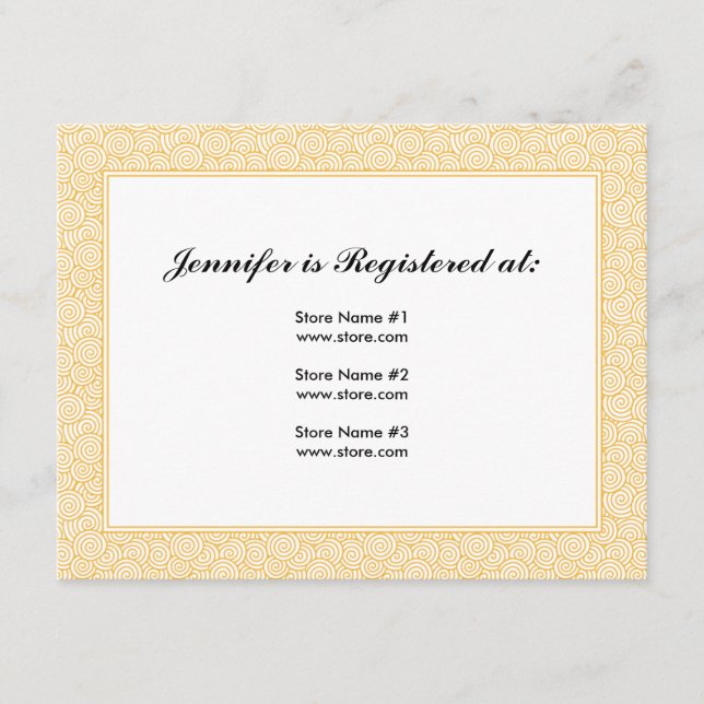 Tarjeta de registro espiral (Anverso)