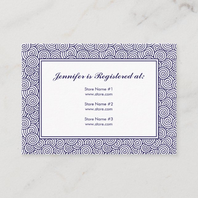 Tarjeta de registro espiral - 3,5" x 2,5" (Anverso)