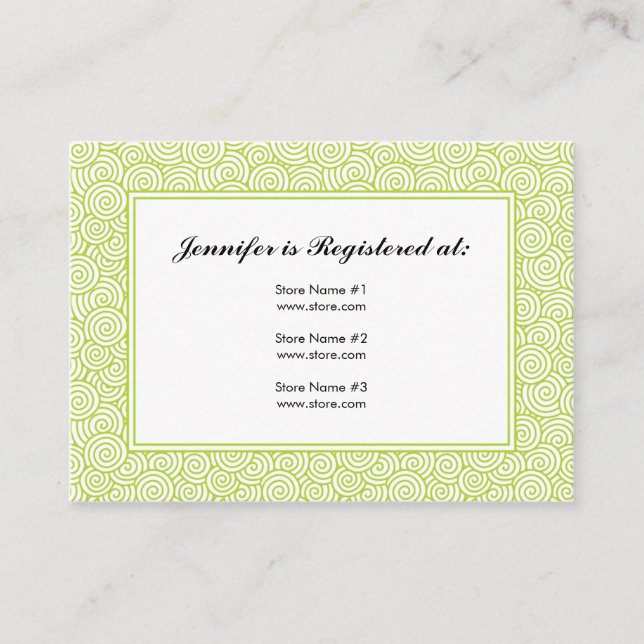 Tarjeta de registro espiral - 3,5" x 2,5" (Anverso)
