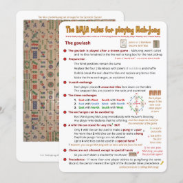 Tarjeta de reglas BMJA - El goulash