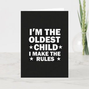 Tarjeta de Reglas del Hijo Mayor