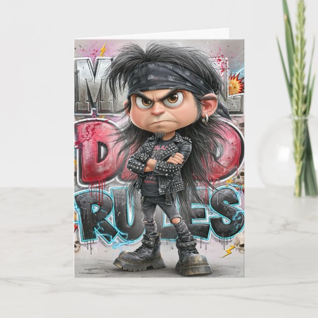 Tarjeta de reglas del papá metal (Anverso)
