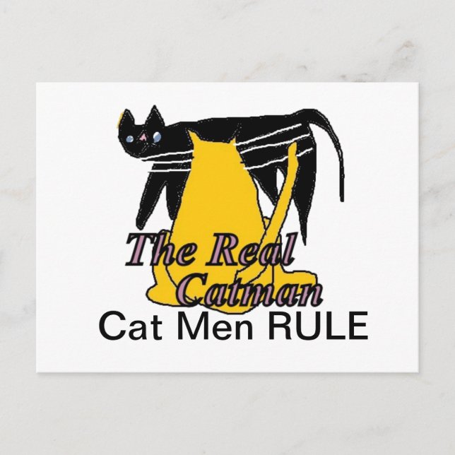 Tarjeta de reglas para hombres de gato (Anverso)