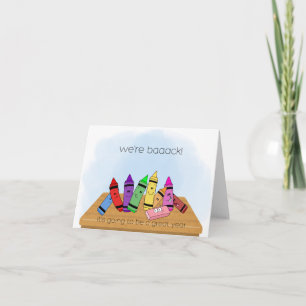 Tarjeta de regreso a la escuela